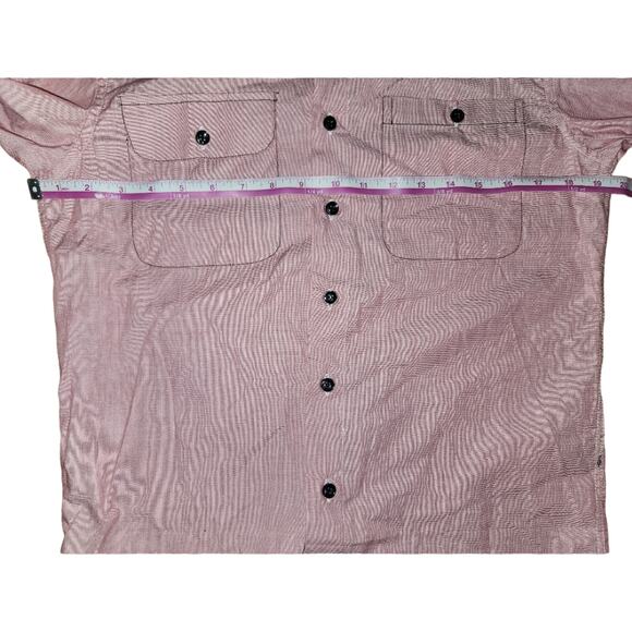 Something Strong Red Button-Up Long Sleeve Shirt Medium - Picture 7 of 9